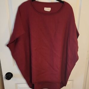 Cuyana Wine Baby Alpaca Poncho Sweater, Regular